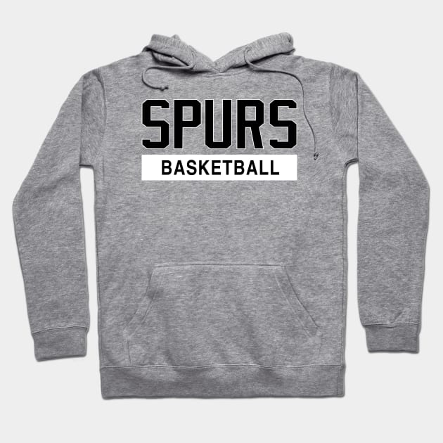 Spurs Basketball Hoodie by Buff Geeks Art